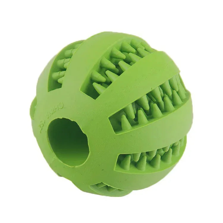 Dog treat dispenser ball